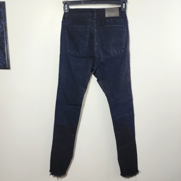 New One Teaspoon Raw Hem Split Skinny Jeans - Picture 8 of 8